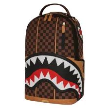 Mochila Hennyville Sprayground marron foto de lado Mochila Hennyville Sprayground marron foto de lado