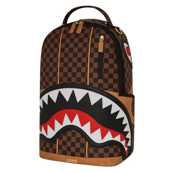 Mochila Hennyville Sprayground marron foto de lado Mochila Hennyville Sprayground marron foto de lado