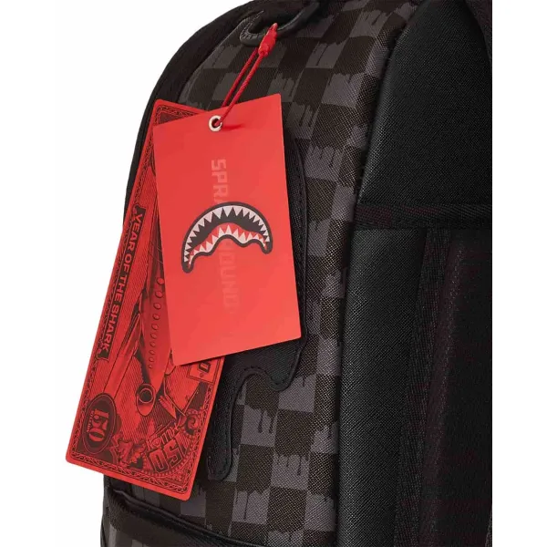 Sprayground Dripping Sharks in Paris negra - foto etiquetas