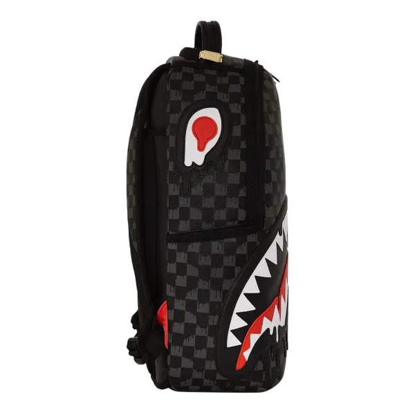 Sprayground Dripping Sharks in Paris negra - foto de lado