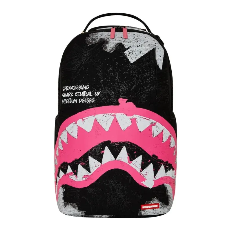 Sprayground Shark Central Sorbet Hand Painted frontal