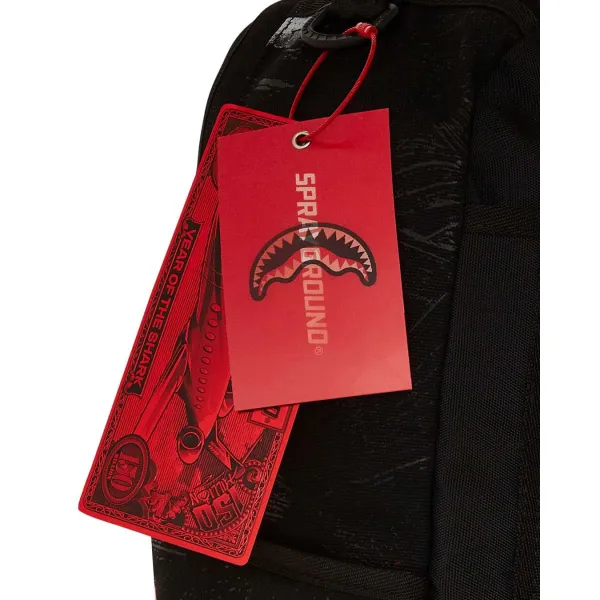 Sprayground Shark Central Sorbet Hand Painted etiqueta