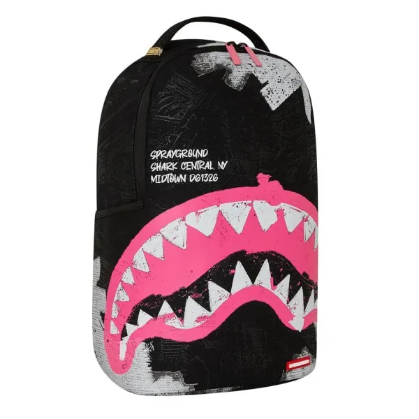 Sprayground Shark Central Sorbet Hand Painted lateral 2