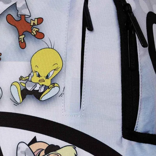 Mochila Sprayground Looney Tunes Fashion Killers Limitada detalle cremallera