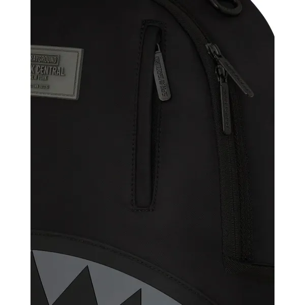 Sprayground Shark Central Nylon Black cremallera Sprayground Shark Central Nylon Black cremallera