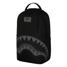 Sprayground Shark Central Nylon Black lado Sprayground Shark Central Nylon Black lado