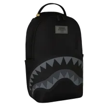 Sprayground Shark Central Nylon Black lateral Sprayground Shark Central Nylon Black lateral