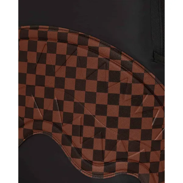 mochila Sprayground The Hero negra y marron - foto detalle