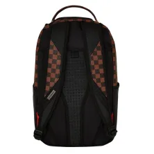 mochila Sprayground The Hero negra y marron - foto parte trasera