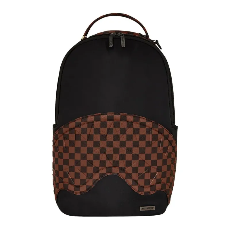 mochila Sprayground The Hero negra y marron - foto principal