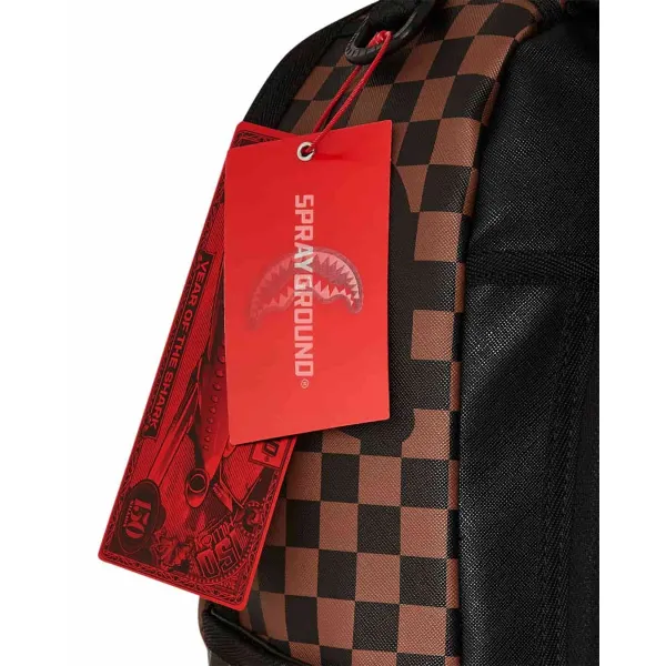 Sprayground Sharks in Paris Lost and Found marron foto etiqueta Sprayground Sharks in Paris Lost and Found marron foto etiqueta