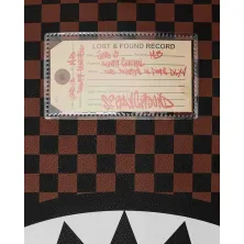 Sprayground Sharks in Paris Lost and Found marron foto etiqueta 2 Sprayground Sharks in Paris Lost and Found marron foto etiqueta 2