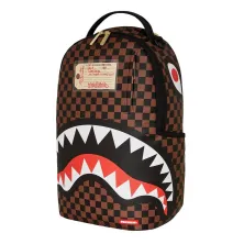 Sprayground Sharks in Paris Lost and Found marron foto lateral Sprayground Sharks in Paris Lost and Found marron foto lateral