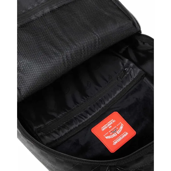 Mochila Sprayground Spider Web negra foto interior