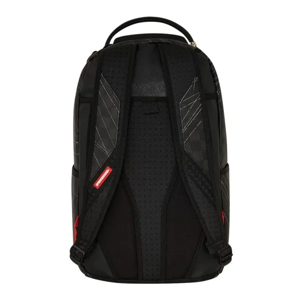 Mochila Sprayground Spider Web negra foto parte trasera