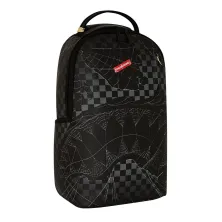 Mochila Sprayground Spider Web negra foto lateral 2