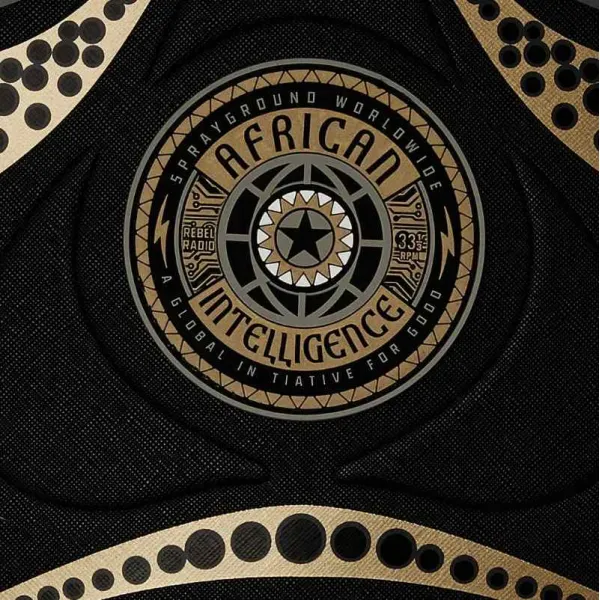 Mochila Sprayground AI Wonderland Gold and Black