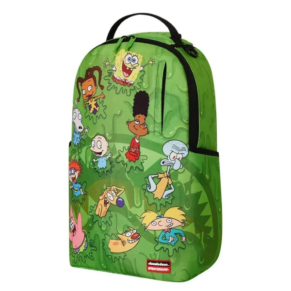 Mochila Sprayground 90S Nick Slime Drip foto lateral 2