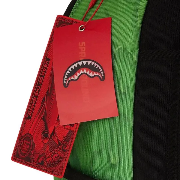 Mochila Sprayground 90S Nick Slime Drip foto etiqueta