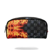 Estuche Fire Ice Shark de Sprayground posterior Estuche Fire Ice Shark de Sprayground posterior