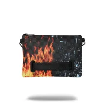 Bolso de mano Sprayground Fire Ice Shark foto parte trasera