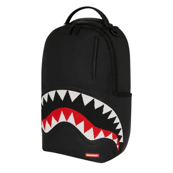 Sprayground Fly Knit Mouth mochila negra foto lateral 2