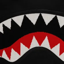 Sprayground Fly Knit Mouth mochila negra foto detalle