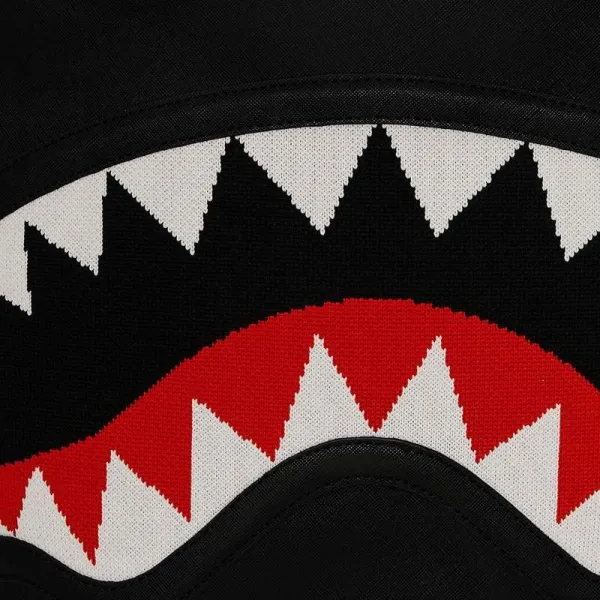 Sprayground Fly Knit Mouth mochila negra foto detalle