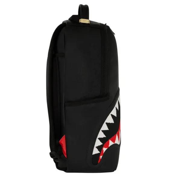 Sprayground Fly Knit Mouth mochila negra foto lado