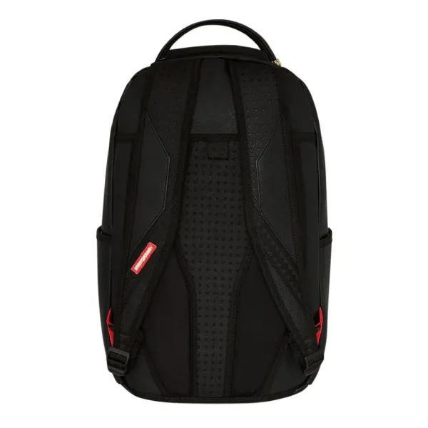 Sprayground Fly Knit Mouth mochila negra foto trasera