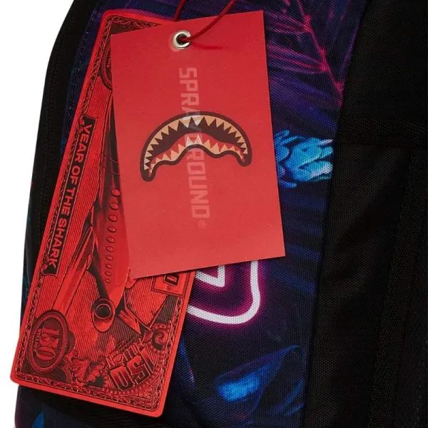 Sprayground Magenta Neon Jungle etiquetas