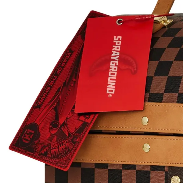 Sprayground Sharks in Paris Trunk foto etiquetas