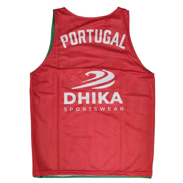 Camiseta de entrenamiento reversible selección portuguesa baloncesto espalda