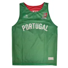 Camiseta de entrenamiento reversible selección portuguesa baloncesto frente verde
