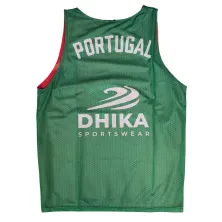 Camiseta de entrenamiento reversible selección portuguesa baloncesto espalda verde
