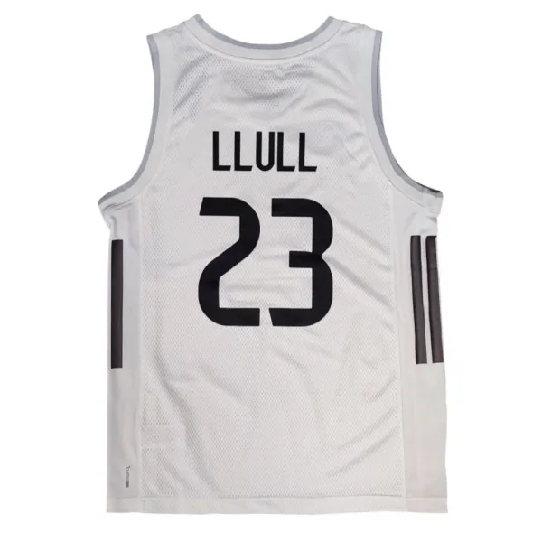 Camiseta Sergio Llull Real Madrid replica temporada 2025-26 blanca trasera