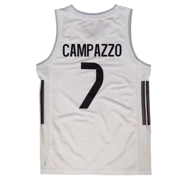 Camiseta Facundo Campazzo Real Madrid Baloncesto Primera Equipación Adidas 2025-26 blanca