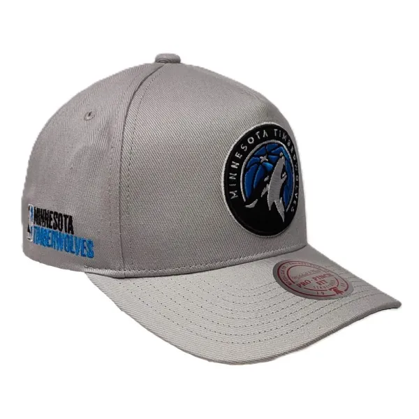 Gorra Minnesota Timberwolves Pro Crown Grey Mitchell and Ness.