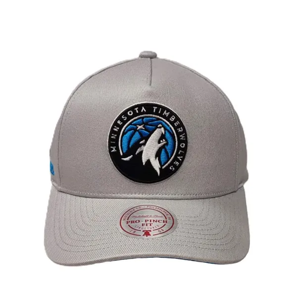 Gorra Minnesota Timberwolves Pro Crown Grey Mitchell and Ness.