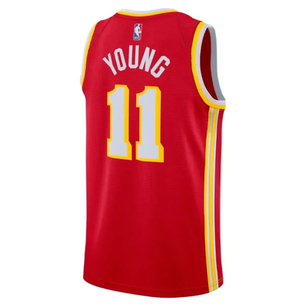 Camiseta Icon Edition Swingman Trae Young Atlanta Hawks Nike espalda
