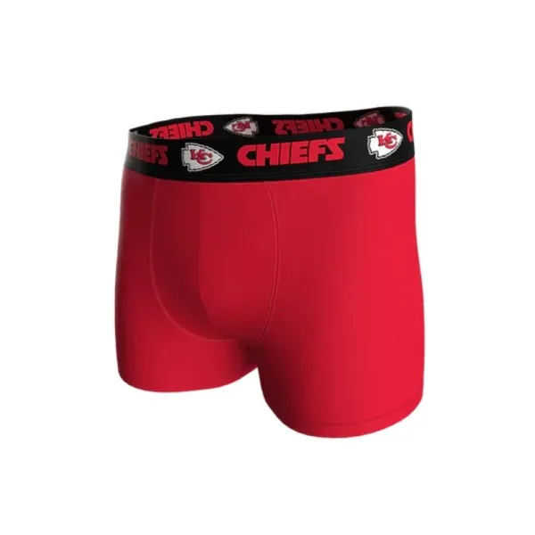 Pack 3 Calzoncillos Boxer Kansas City Chiefs NFL Stretch Cotton
