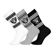 Calcetines Las Vegas Raiders NFL Pack 3 Colores Oficiales