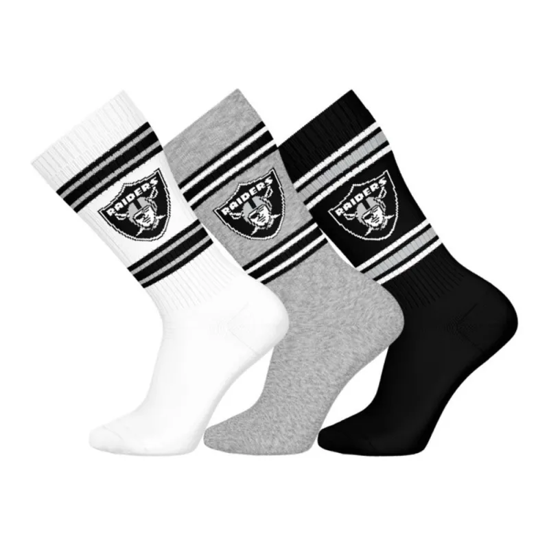 Calcetines Las Vegas Raiders NFL Pack 3 Colores Oficiales