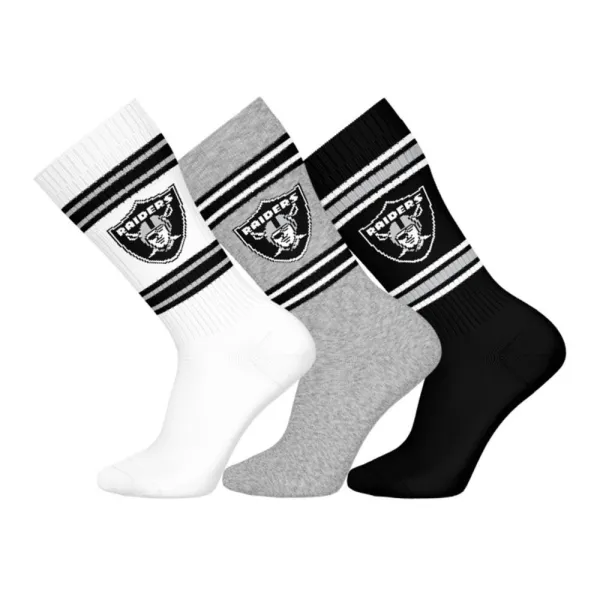 Calcetines Las Vegas Raiders NFL Pack 3 Colores Oficiales