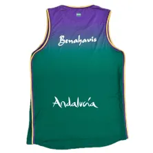 Camiseta Unicaja Malaga ACB verde parte trasera