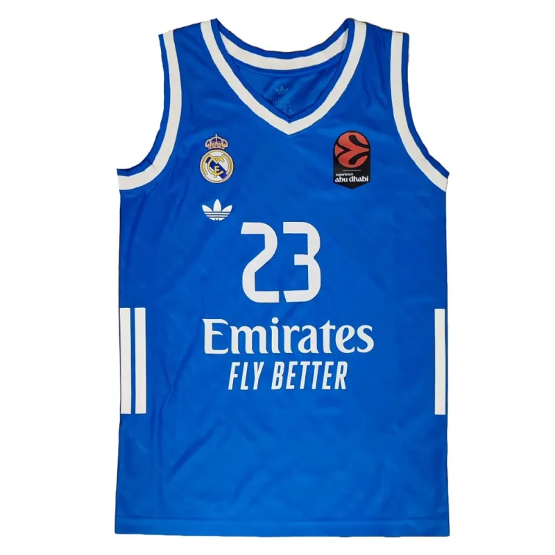 Camiseta Sergio Llull Real Madrid baloncesto adidas azul clasica