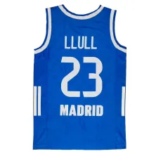 Camiseta Sergio Llull Real Madrid baloncesto adidas azul clasica vista trasera