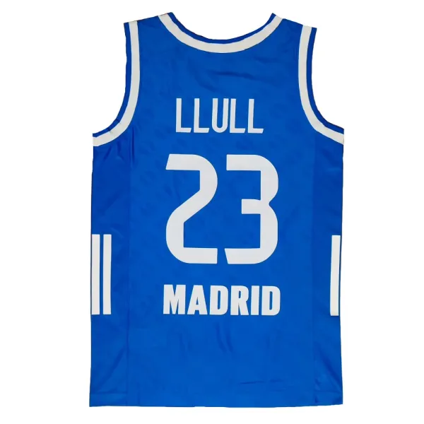 Camiseta Sergio Llull Real Madrid baloncesto adidas azul clasica vista trasera