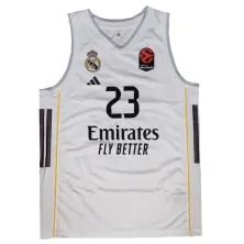Camiseta Sergio Llull Real Madrid Emirates blanca Junior frontal