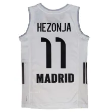 Camiseta Mario Hezonja Real Madrid Baloncesto Primera Equipación Adidas 2025-26 blanca